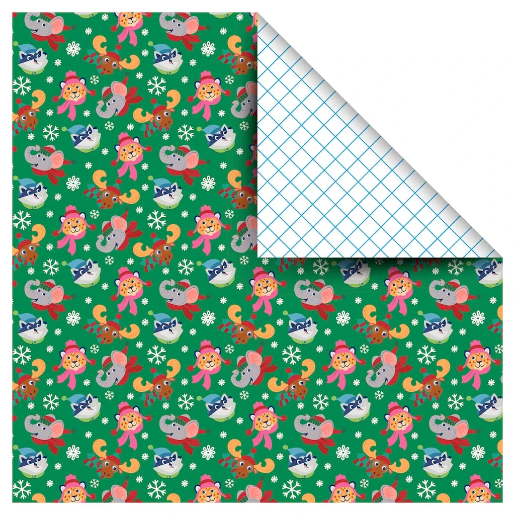 Brand new 🧨 Zoo Animals Gift Wrap by Celebrate It™ 🥰 Christmas ⌛ 1 Brand new 🧨 Zoo Animals Gift Wrap by Celebrate It™ 🥰 Christmas ⌛