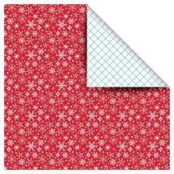 Best Sale 🌟 Red Snowflakes Gift Wrap by Celebrate It™ Christmas 🧨