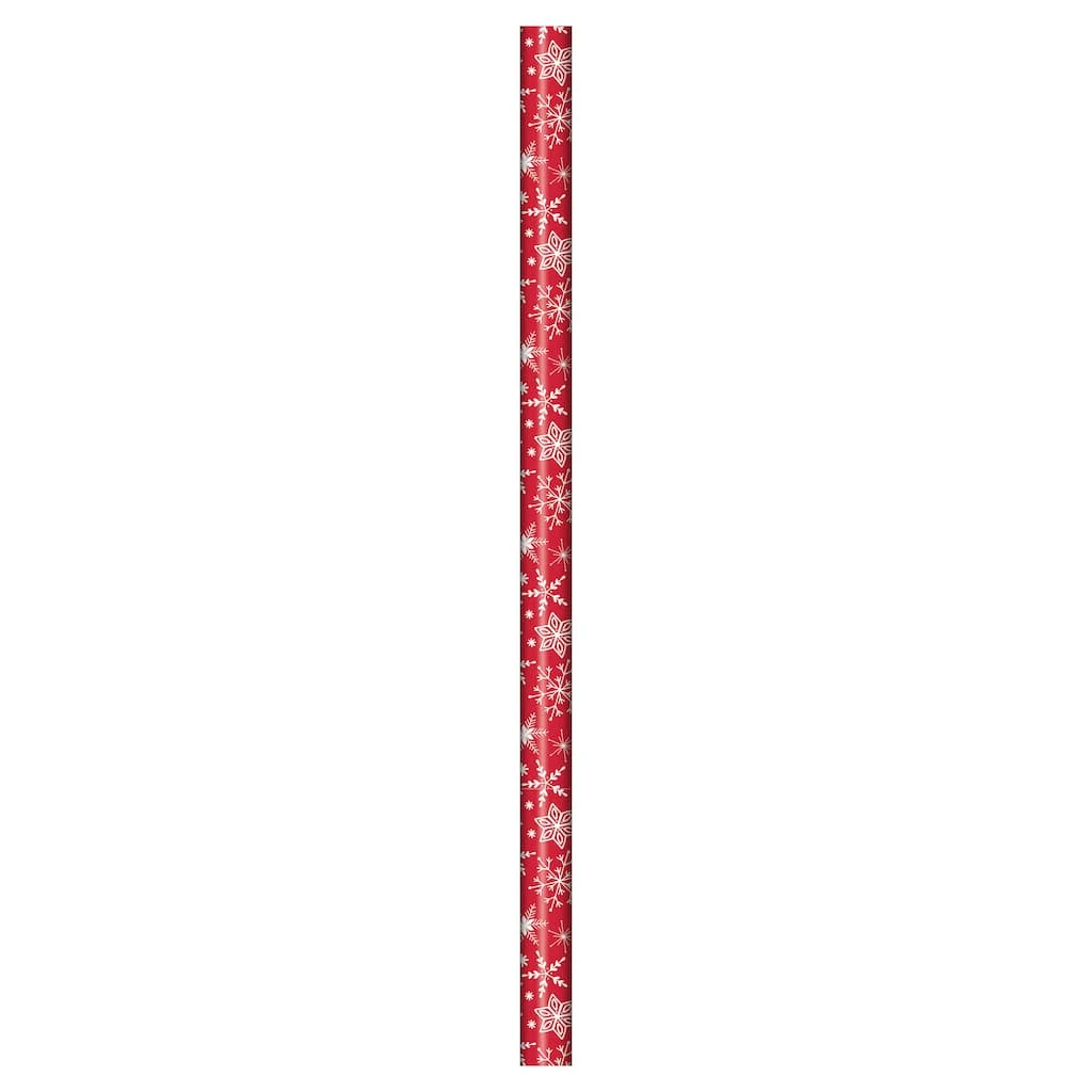 Best Sale π Red Snowflakes Gift Wrap by Celebrate It™ Christmas 𧨠2 Best Sale π Red Snowflakes Gift Wrap by Celebrate It™ Christmas 𧨠- Image 2