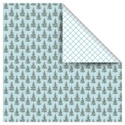 Budget ✔️ Whimsical Blue Trees Gift Wrap by Celebrate It™ Christmas ⭐