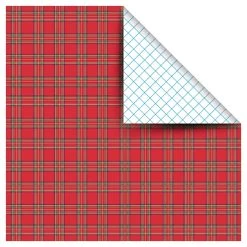 Discount 🌟 Red Holiday Plaid Gift Wrap by Celebrate It™ 😀