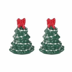 Outlet ⭐ Ceramic 🤩 Christmas Tree Salt and Pepper Shaker Set by Celebrate It™ ⭐