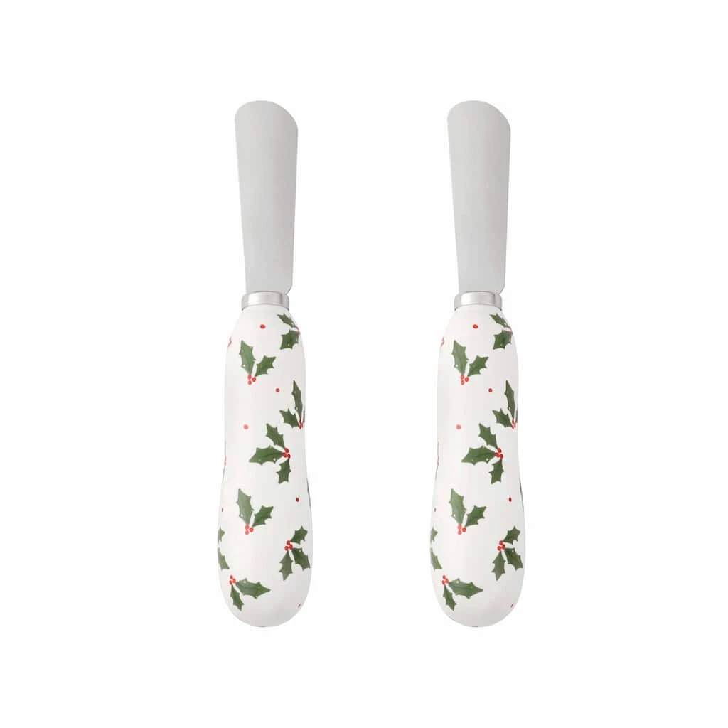 New π 5.7" Holly Cheese Knifes by Celebrate It™, 2ct. π 1 New π 5.7" Holly Cheese Knifes by Celebrate It™, 2ct. π