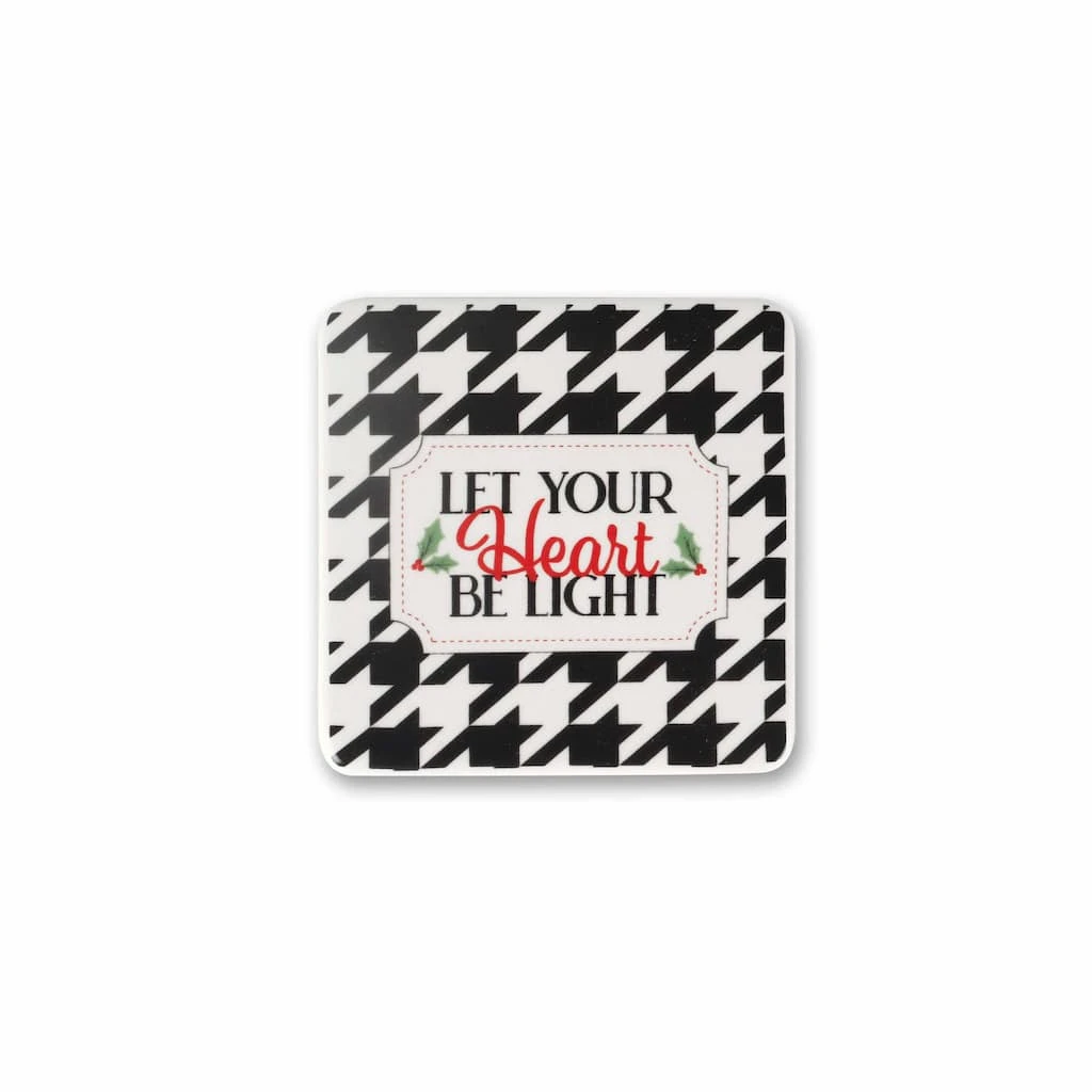 Best Sale ⭐ 4" Let Your Heart be Light 😍 Christmas Coasters by Celebrate It™, 4ct ❤️ 1 Best Sale ⭐ 4" Let Your Heart be Light 😍 Christmas Coasters by Celebrate It™, 4ct ❤️