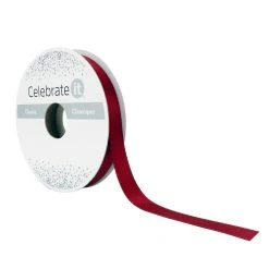 Outlet ✔️ 3/8" x 15yd. Satin Solid Ribbon by Celebrate It™ 360 ❤️