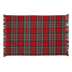 Buy ✨ Red Plaid 😀 Christmas Placemat by Celebrate It™ ❤️