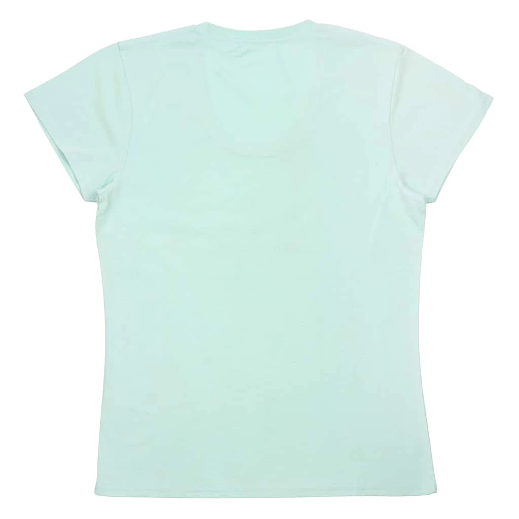 Budget π€© Light Blue Santa Ladies T-Shirt by Celebrate It™ π 2 Budget π€© Light Blue Santa Ladies T-Shirt by Celebrate It™ π - Image 2