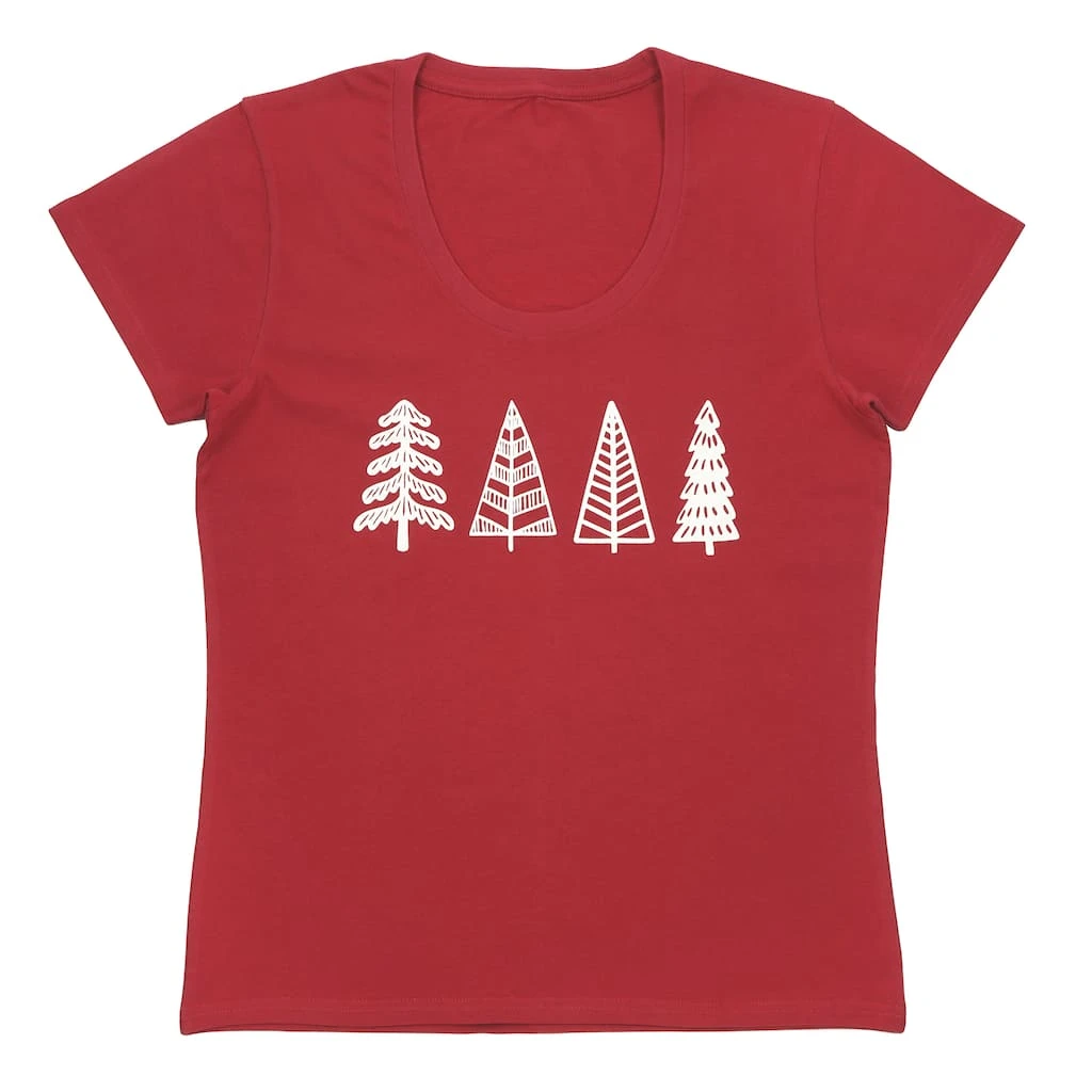 Budget π― Red Tree Ladies T-Shirt by Celebrate It™ π₯ 1 Budget π― Red Tree Ladies T-Shirt by Celebrate It™ π₯