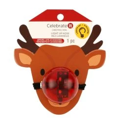 Best Sale 🎁 Light Up Reindeer Nose by Celebrate It™ 💯