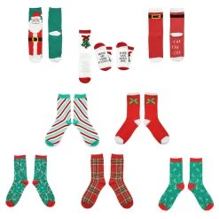 Outlet 🎁 Assorted ❄ Christmas Crew ⌛ Socks by Celebrate It™ ❤️