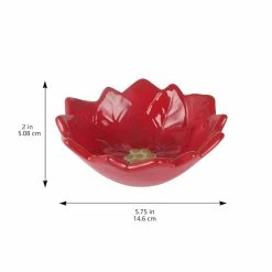 Buy 🔥 5.7" Red Poinsettia Bowl by Celebrate It™ 🧨 -Celebrate It Sales Shop 10703558 4