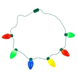 Cheapest ✔️ Light Up Holiday Bulb Necklace by Celebrate It™ ✨