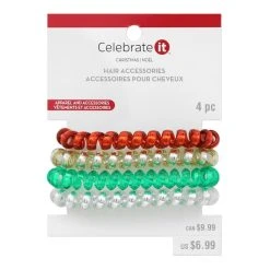Promo 🔔 Christmas Coil Hair Ties by Celebrate It™ 🎁