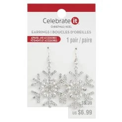 Best deal 🎉 Christmas Snowflake Earrings by Celebrate It™ ⭐