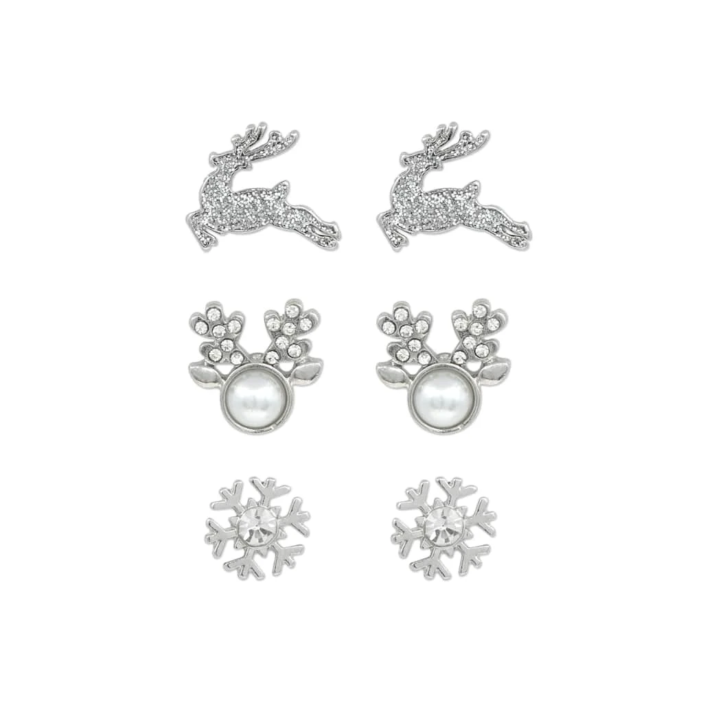 Flash Sale π Christmas Silver Deer Earrings Set by Celebrate It™ βοΈ 2 Flash Sale π Christmas Silver Deer Earrings Set by Celebrate It™ βοΈ - Image 2