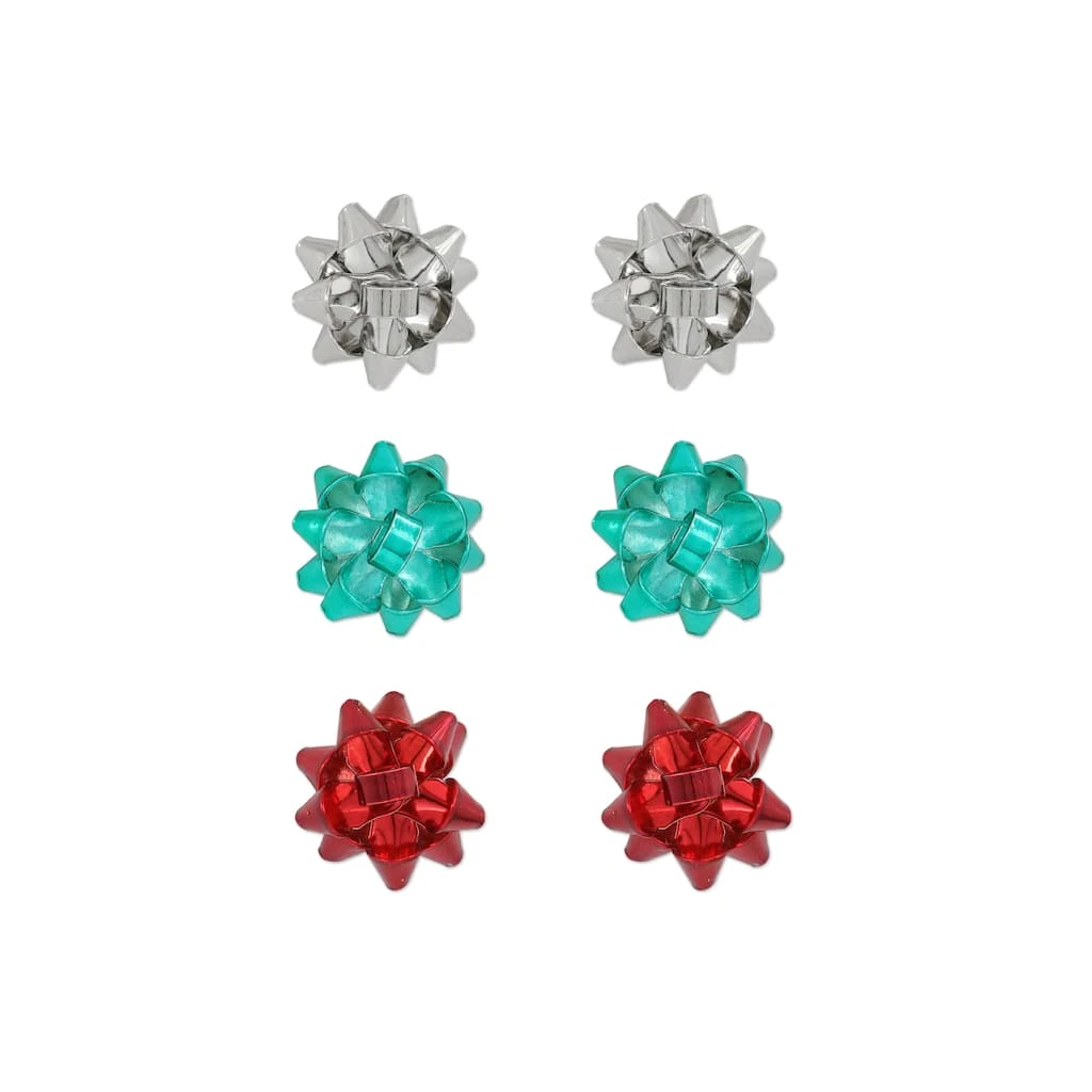 Coupon π Christmas Silver, Teal & Red Bow Earrings by Celebrate It™ π 2 Coupon π Christmas Silver, Teal & Red Bow Earrings by Celebrate It™ π - Image 2