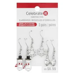Coupon ✨ Christmas Snowman Dangle Earrings Set by Celebrate It™ ✔️