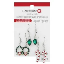 Discount 🎉 Christmas Candy Dangle Earrings Set by Celebrate It™ 🧨