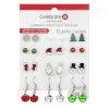 Best Pirce 👏 Christmas Silver, Green & Red Earrings Set by Celebrate It™ 🤩