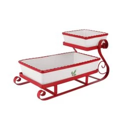Budget 😀 16.2" Christmas Sleigh Appetizer Tray by Celebrate It™ 👏