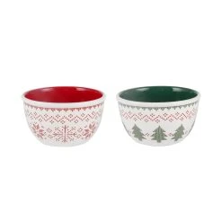 Best Pirce ⌛ 4.5" Snowflake & 💯 Christmas Tree Bowl Set by Celebrate It™ ✔️
