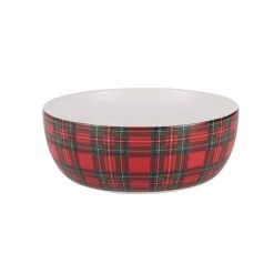 Budget 🔔 10" Red Tartan Bowl by Celebrate It™ 😍