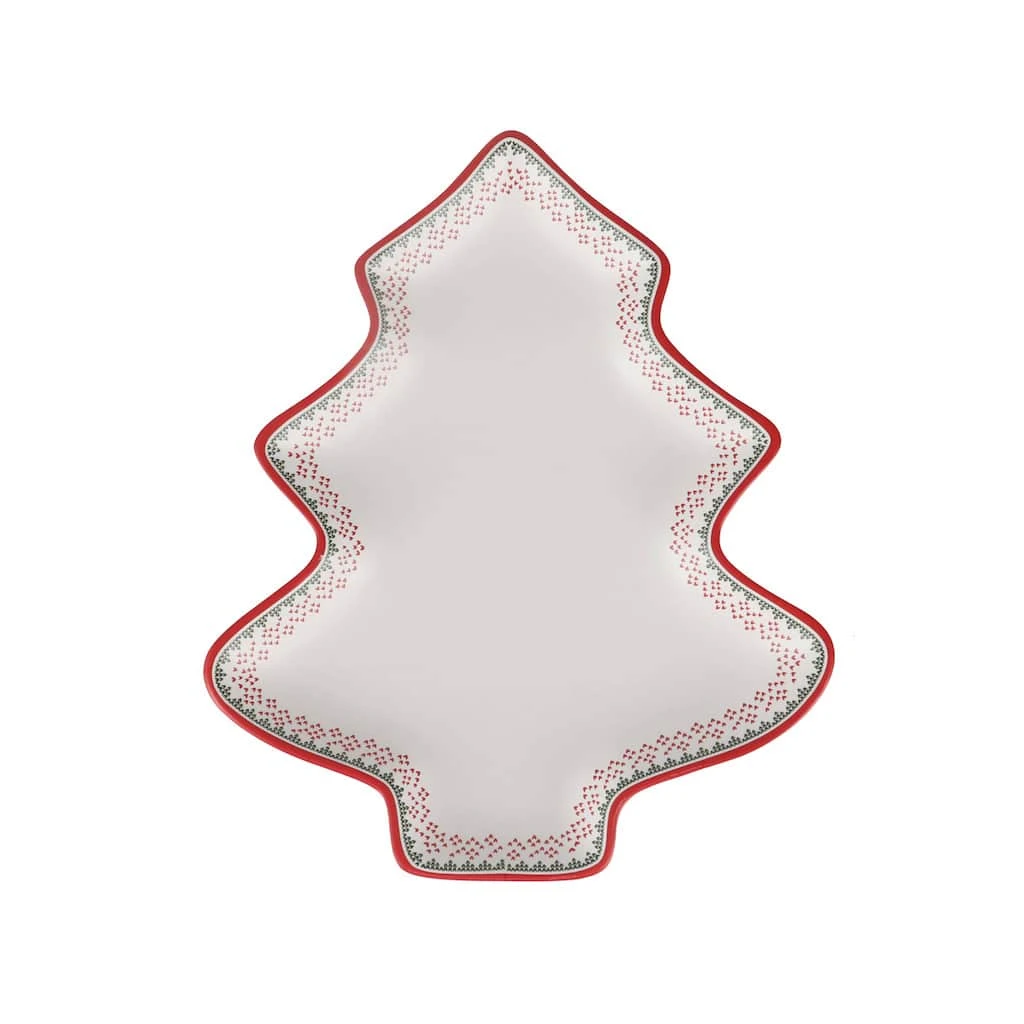 Promo 🔥 9" Christmas Tree Platter by Celebrate It™ 🥰 1 Promo 🔥 9" Christmas Tree Platter by Celebrate It™ 🥰