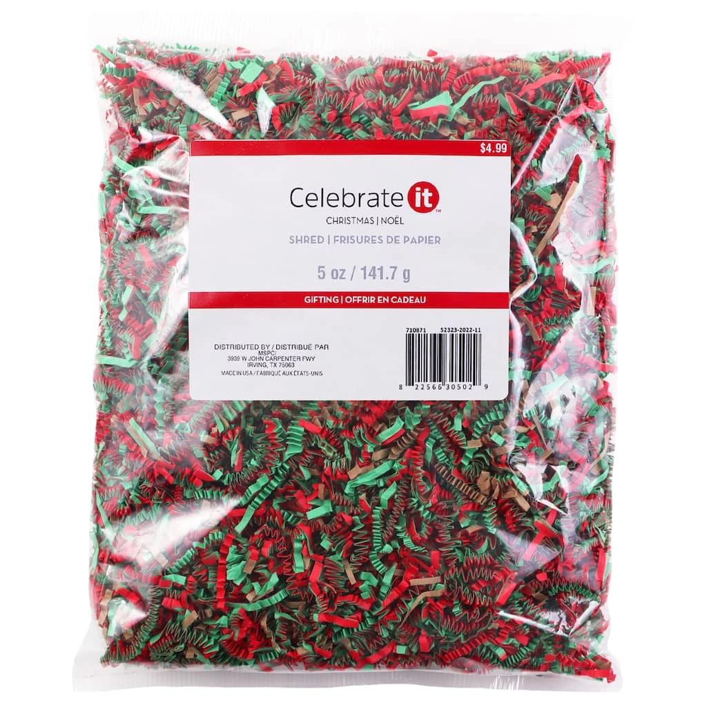 Best deal ❤️ Christmas Mistletoe Blend Paper Shred by Celebrate It™ ❤️ 1 Best deal ❤️ Christmas Mistletoe Blend Paper Shred by Celebrate It™ ❤️