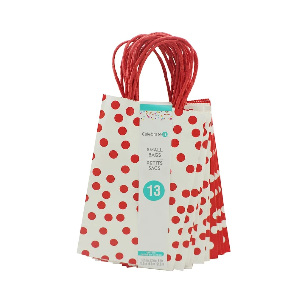 Deals π 8 Packs: 13 ct. (104 total) Small Polka Dots Gift Bags by Celebrate It™ 𧨠2 Deals π 8 Packs: 13 ct. (104 total) Small Polka Dots Gift Bags by Celebrate It™ 𧨠- Image 2
