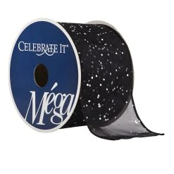 New ❤️ 12 Pack: 2.5" Glitter Shimmer Wired Ribbon by Celebrate It® Mega 👏