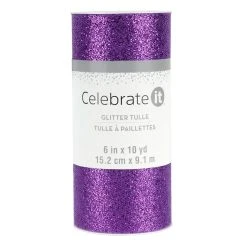 Buy 🔥 24 Pack: 6" Glitter Tulle by Celebrate It® Occasions™ 🥰