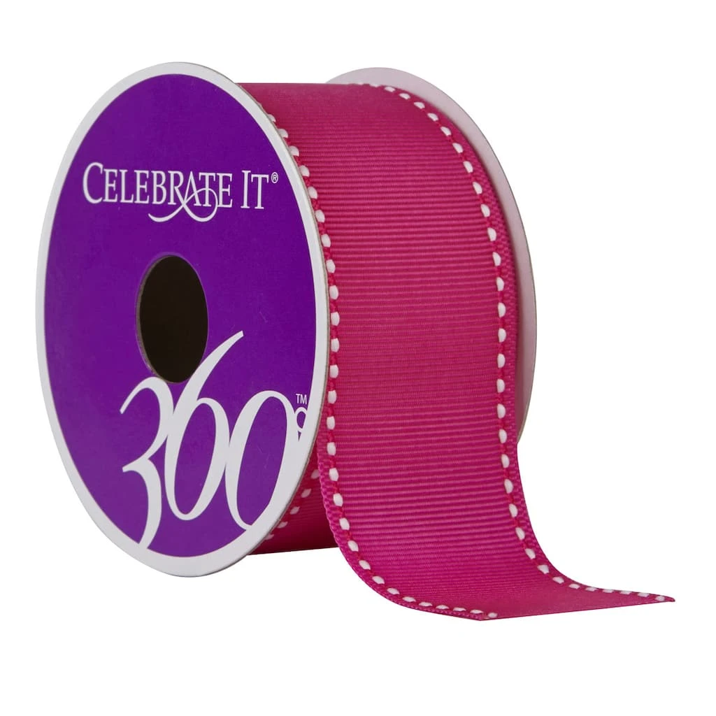 Brand new π 12 Pack: 1.5" Grosgrain Side-Stitched Ribbon by Celebrate It® 360°™ π 1 Brand new π 12 Pack: 1.5" Grosgrain Side-Stitched Ribbon by Celebrate It® 360°™ π