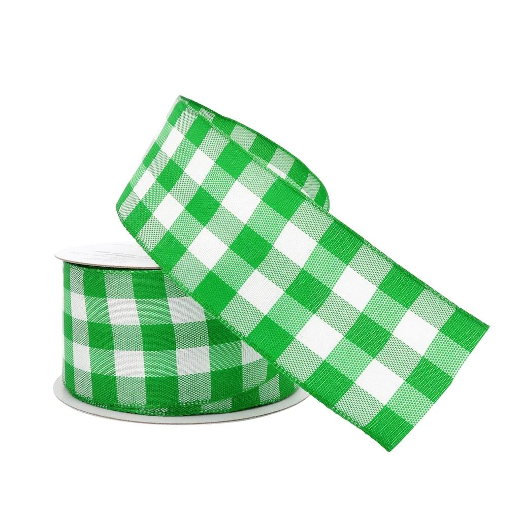 Discount β 12 Pack: 1.5" x 3yd. Wired Checkered Ribbon by Celebrate It® π 2 Discount β 12 Pack: 1.5" x 3yd. Wired Checkered Ribbon by Celebrate It® π - Image 2