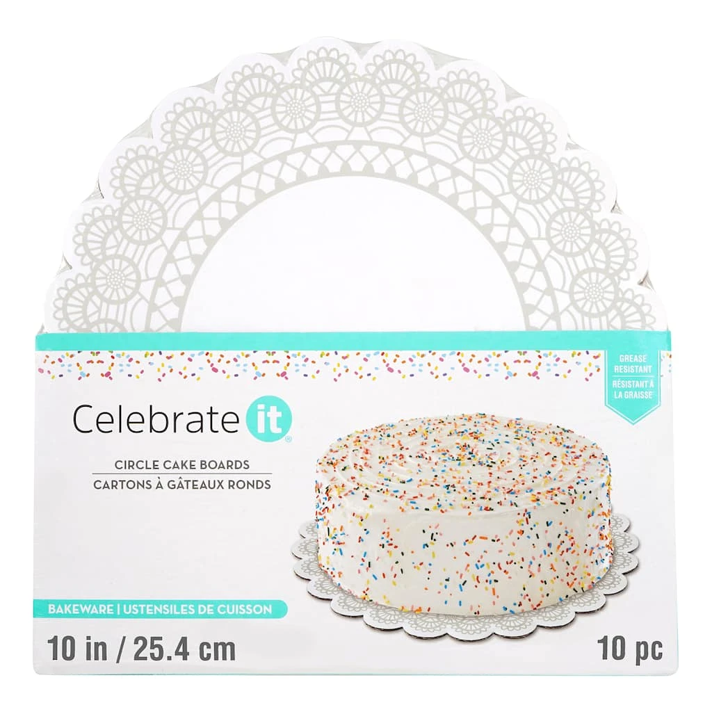 Top 10 π 12 Packs: 10 ct. (120 total) 10" Cake Circles by Celebrate It® βοΈ 3 Top 10 π 12 Packs: 10 ct. (120 total) 10" Cake Circles by Celebrate It® βοΈ - Image 3