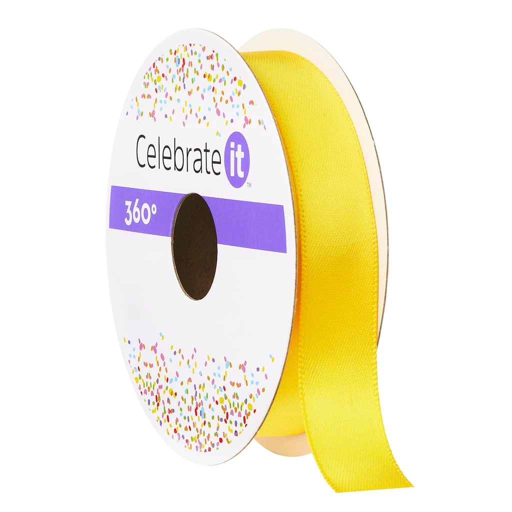 Best Sale ⭐ 12 Pack: 5/8" Satin Ribbon by Celebrate It® 360°™ 🔥 1 Best Sale ⭐ 12 Pack: 5/8" Satin Ribbon by Celebrate It® 360°™ 🔥