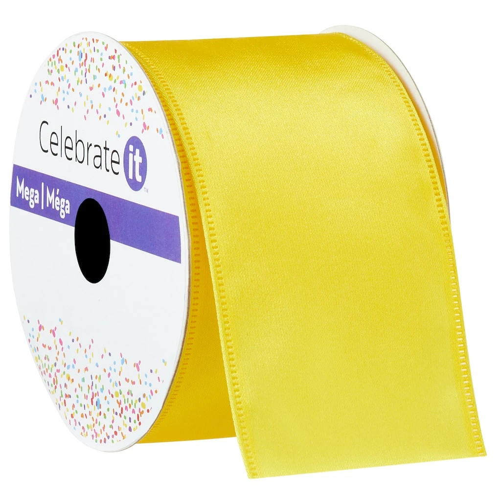 Hot Sale 🥰 12 Pack: 2.5" Satin Sonic Edge Wired Ribbon by Celebrate It® Mega 🤩 1 Hot Sale 🥰 12 Pack: 2.5" Satin Sonic Edge Wired Ribbon by Celebrate It® Mega 🤩