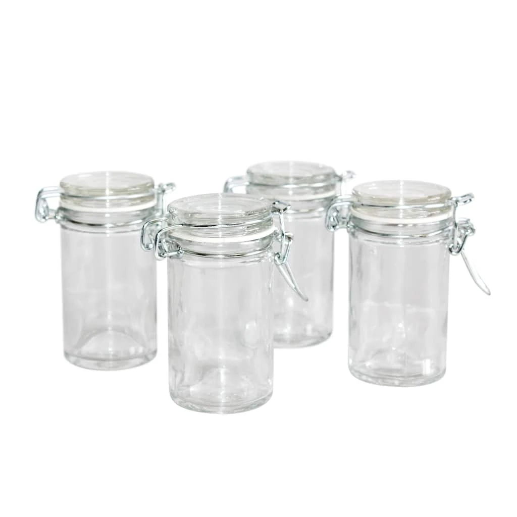 Discount 😍 6 Packs: 18 ct. (108 total) Glass Snap-Top Favor Jars by Celebrate It™ Wedding ❤️ 1 Discount 😍 6 Packs: 18 ct. (108 total) Glass Snap-Top Favor Jars by Celebrate It™ Wedding ❤️