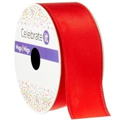 Top 10 ⭐ 12 Pack: 1.5" Satin Wired Ribbon by Celebrate It® Mega ✨