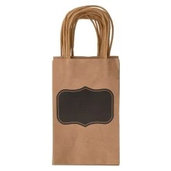Flash Sale ⌛ 8 Packs: 13 ct. (104 total) Small Black Label Kraft Paper Bags by Celebrate It™ 😀