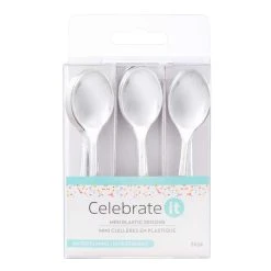 Top 10 🥰 12 Packs: 24 ct. (288 total) Silver Plastic Mini Spoons by Celebrate It™ ⌛
