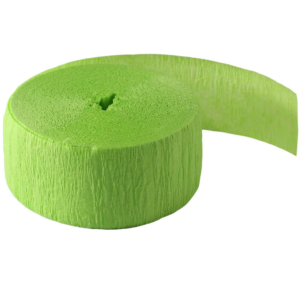 Cheap ✔️ 12 Pack: Lime Crepe Streamer by Celebrate It™ ⌛ 2 Cheap ✔️ 12 Pack: Lime Crepe Streamer by Celebrate It™ ⌛ - Image 2