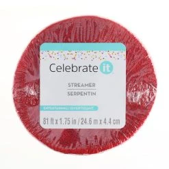 Best Sale 🎁 12 Pack: Red Crepe Streamer by Celebrate It™ 🎉