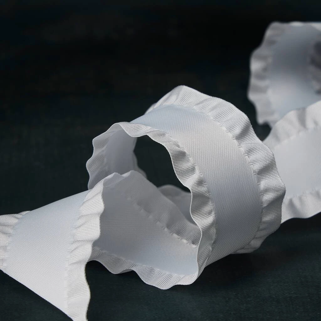 Best deal ⌛ 12 Pack: 1.5" Satin Double Ruffle Ribbon by Celebrate It® 360°™ 💯 2 Best deal ⌛ 12 Pack: 1.5" Satin Double Ruffle Ribbon by Celebrate It® 360°™ 💯 - Image 2