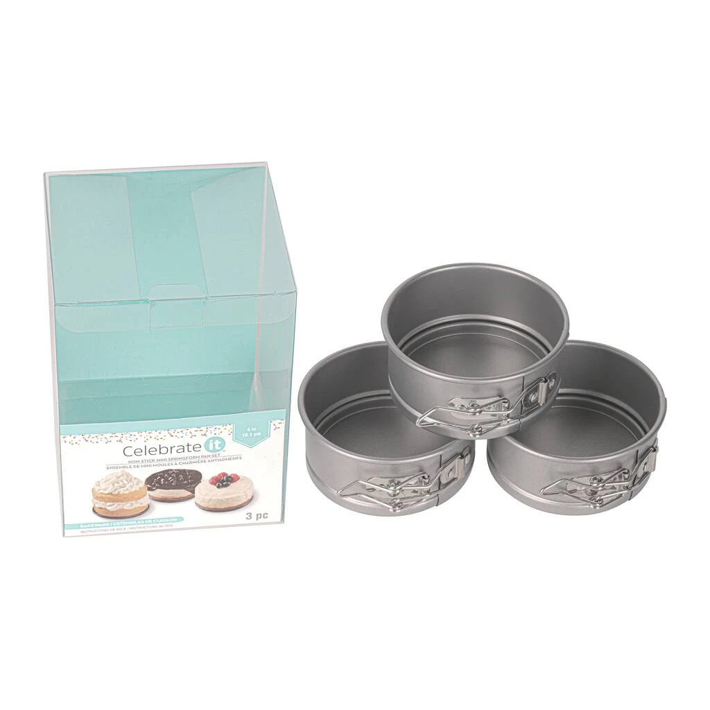Promo π 6 Packs: 3 ct. (18 total) Non-Stick Mini Springform Pan Set by Celebrate It® π 2 Promo π 6 Packs: 3 ct. (18 total) Non-Stick Mini Springform Pan Set by Celebrate It® π - Image 2