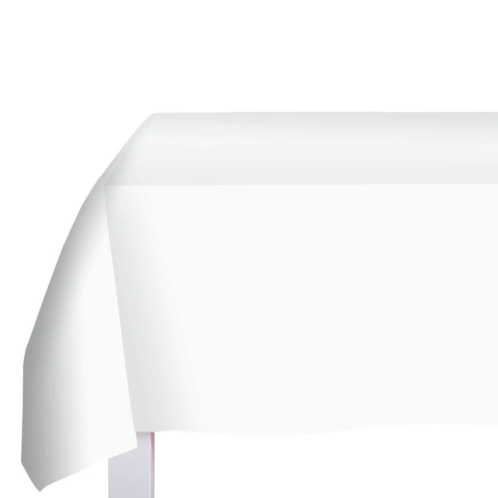 Wholesale π 12 Pack: White Rectangle Table Cover by Celebrate It™ π 2 Wholesale π 12 Pack: White Rectangle Table Cover by Celebrate It™ π - Image 2