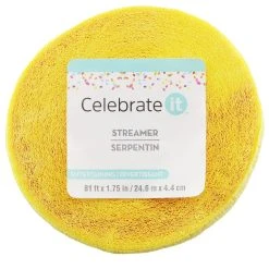 Wholesale ⌛ 12 Pack: Yellow Crepe Streamer by Celebrate It™ ✔️