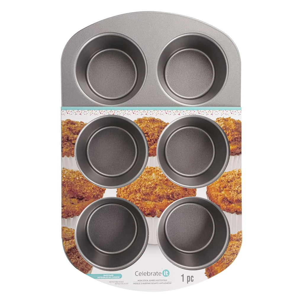 Coupon ⌛ 6 Pack: Non-Stick Jumbo Muffin Pan by Celebrate It® ⭐ 1 Coupon ⌛ 6 Pack: Non-Stick Jumbo Muffin Pan by Celebrate It® ⭐
