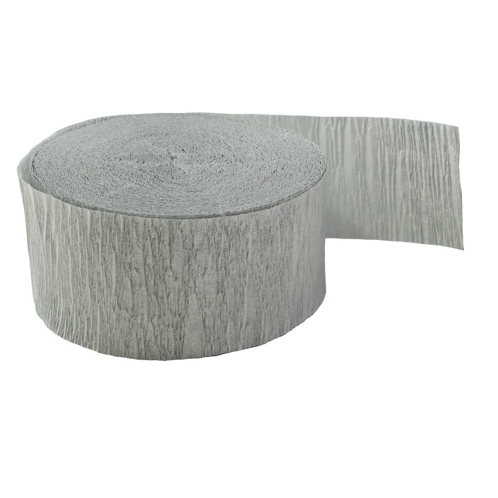 Promo ❤️ 12 Pack: Silver Crepe Streamer by Celebrate It™ ✔️ 2 Promo ❤️ 12 Pack: Silver Crepe Streamer by Celebrate It™ ✔️ - Image 2