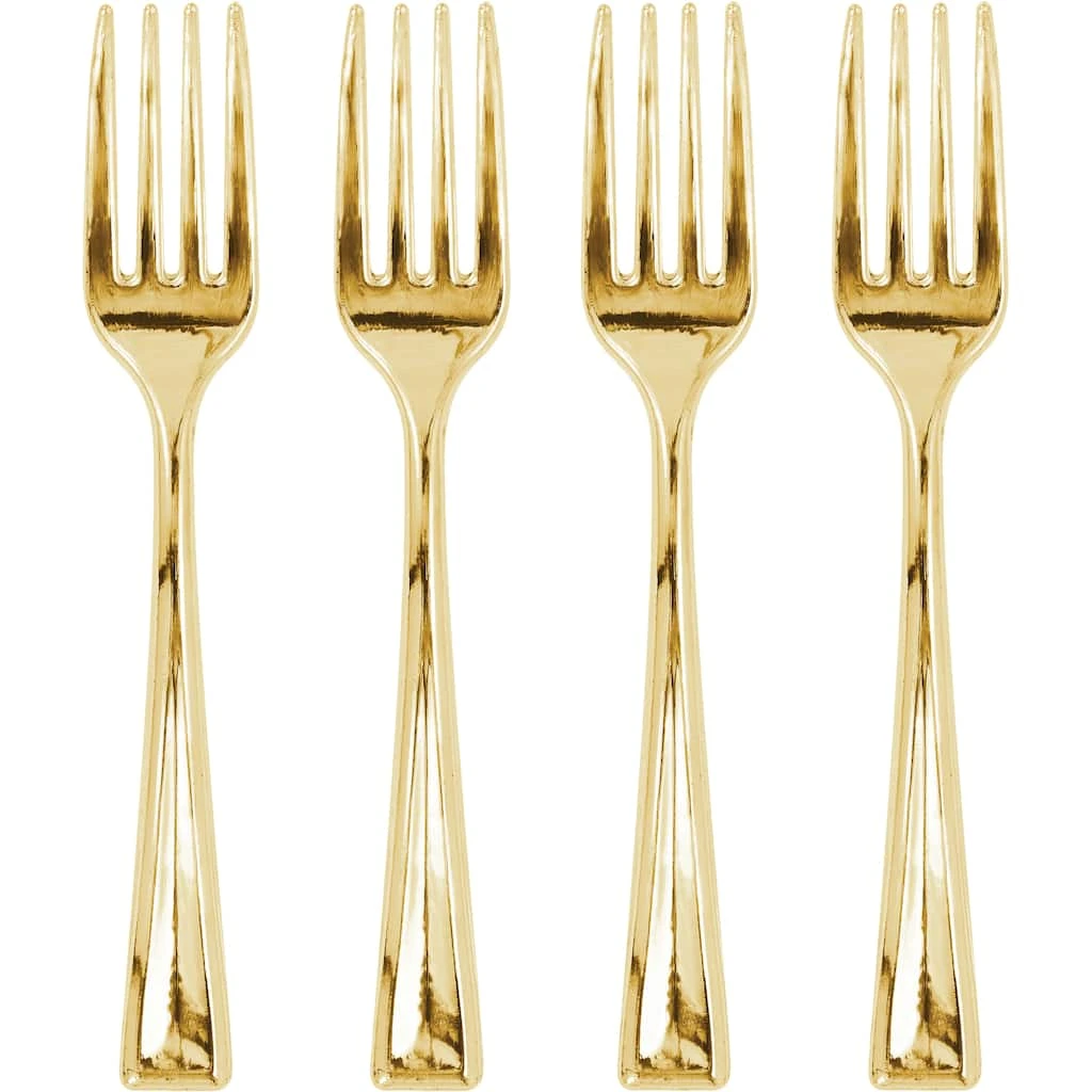 Buy ✨ 12 Packs: 24 ct. (288 total) Gold Mini Forks by Celebrate It™ ⌛ 1 Buy ✨ 12 Packs: 24 ct. (288 total) Gold Mini Forks by Celebrate It™ ⌛