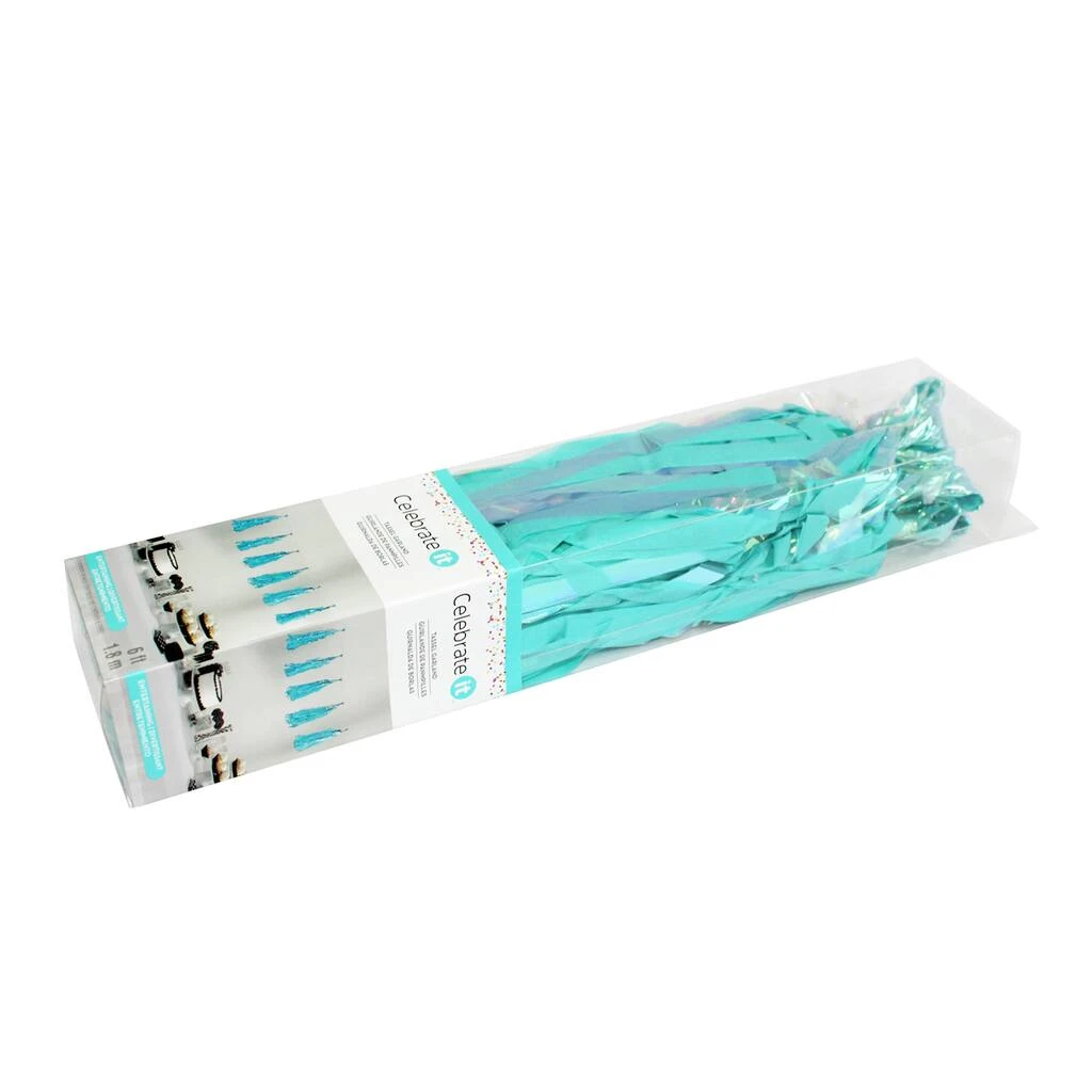 Top 10 π 12 Pack: Teal Tissue Tassel Garland by Celebrate It™ π 3 Top 10 π 12 Pack: Teal Tissue Tassel Garland by Celebrate It™ π - Image 3